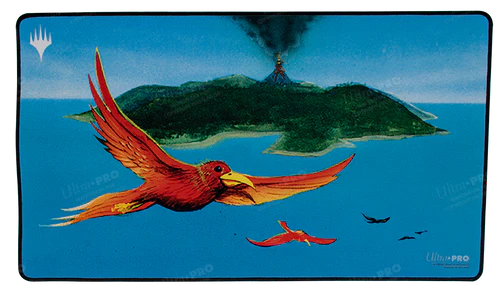 Magic the Gathering CCG: Dominaria Remastered Birds of Paradise Black Stitched Standard Gaming Playmat