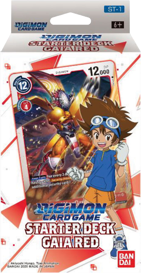 Digimon TCG: Starter Deck Display - Gaia Red