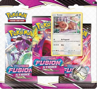 Pokemon TCG: Sword & Shield - Fusion Strike Three Booster Blister