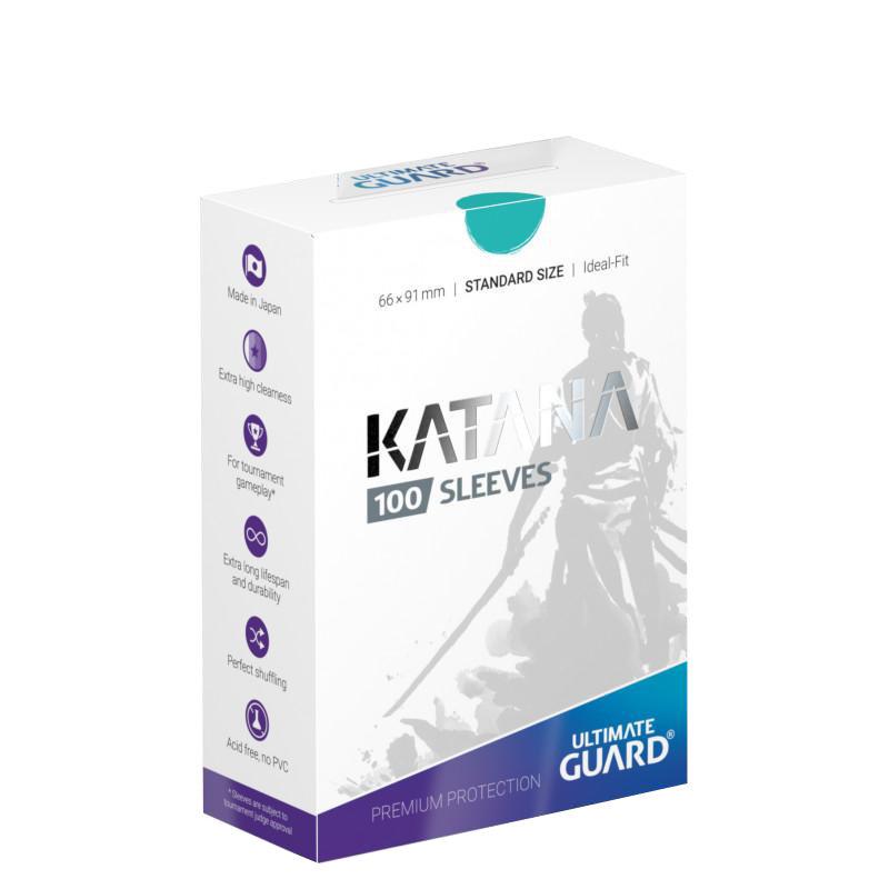 Ultimate Guard Sleeves Katana Turquoise 100-Count
