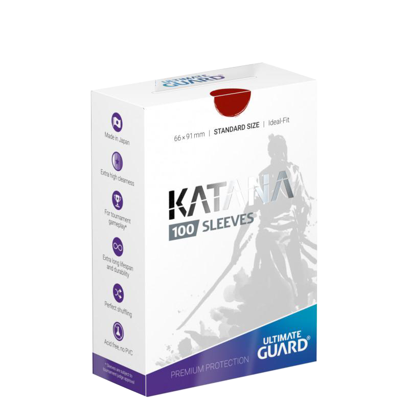 Ultimate Guard Sleeves Katana Red 100-Count