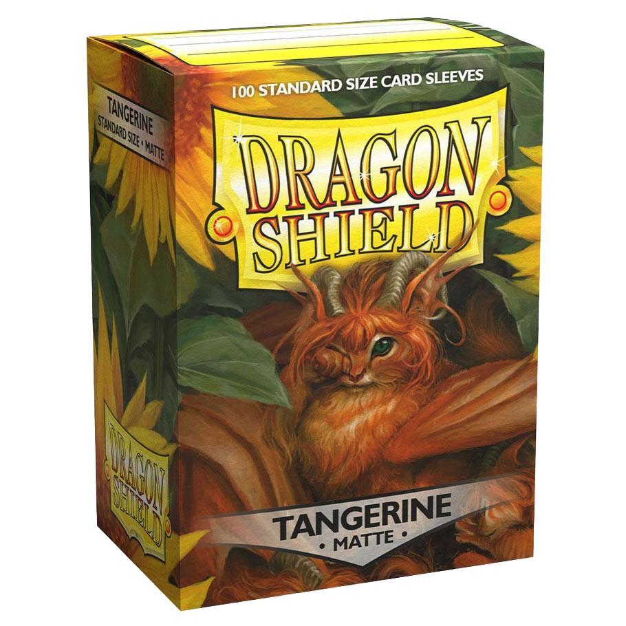 Dragon Shields: (100) Matte Tangerine