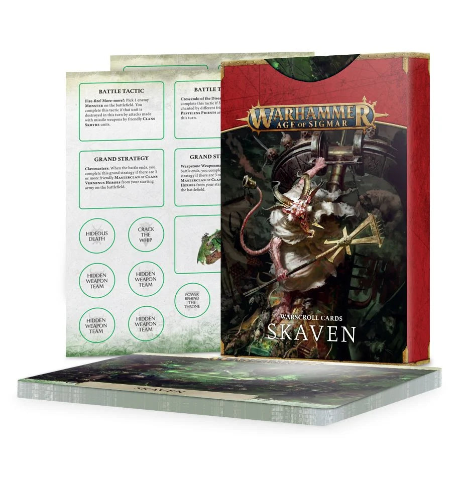Warhammer Age of Sigmar: Warscroll Cards: Skaven