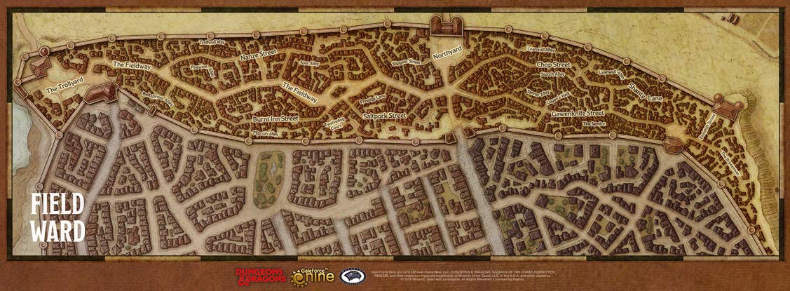 Dungeons & Dragons RPG: Waterdeep - Wards Map Set