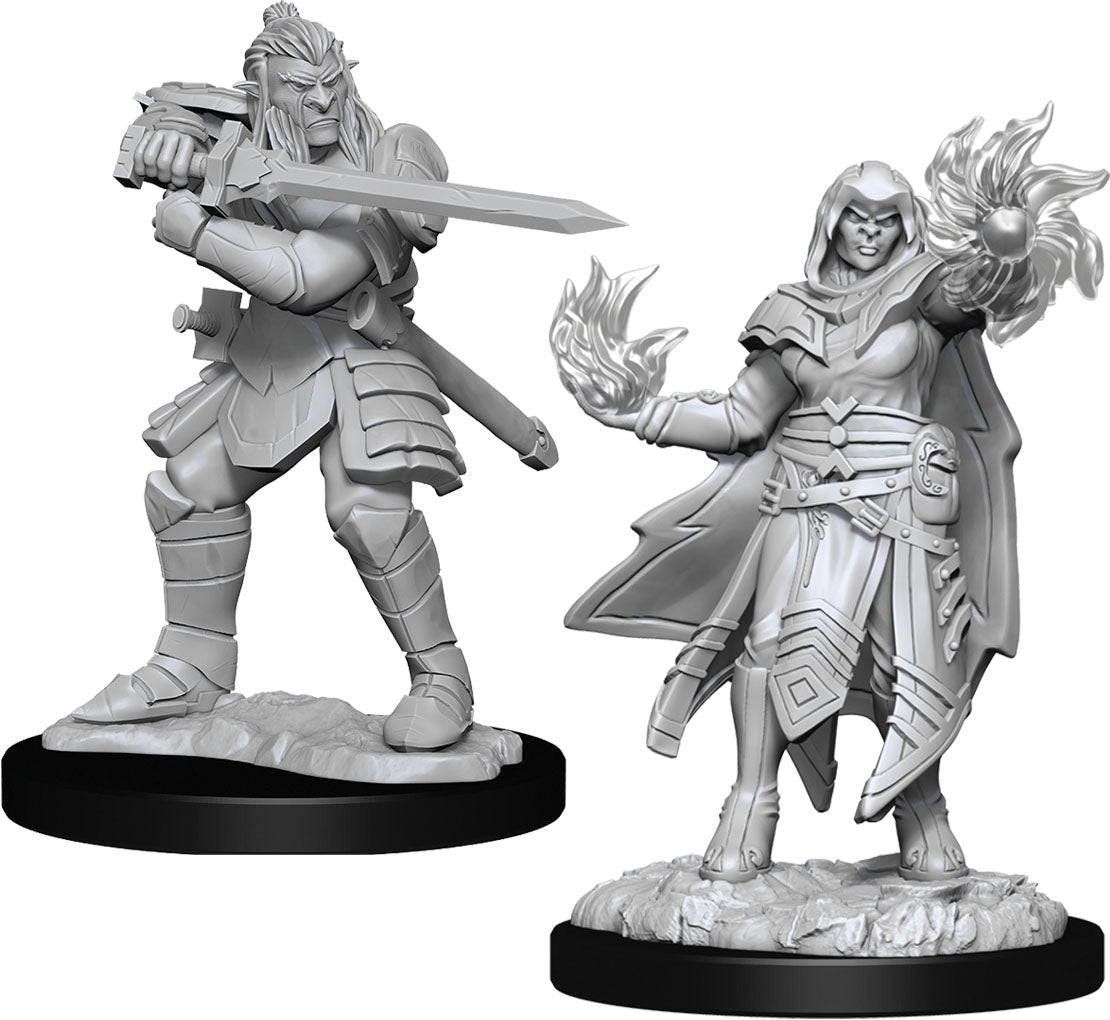 Dungeons & Dragons Nolzur's Marvelous Unpainted Miniatures: W15 Hobgoblin Fighter Male & Hobgoblin Wizard Female