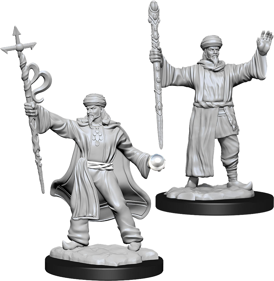 Dungeons & Dragons Nolzur's Marvelous Unpainted Miniatures: W13 Human Wizard Male