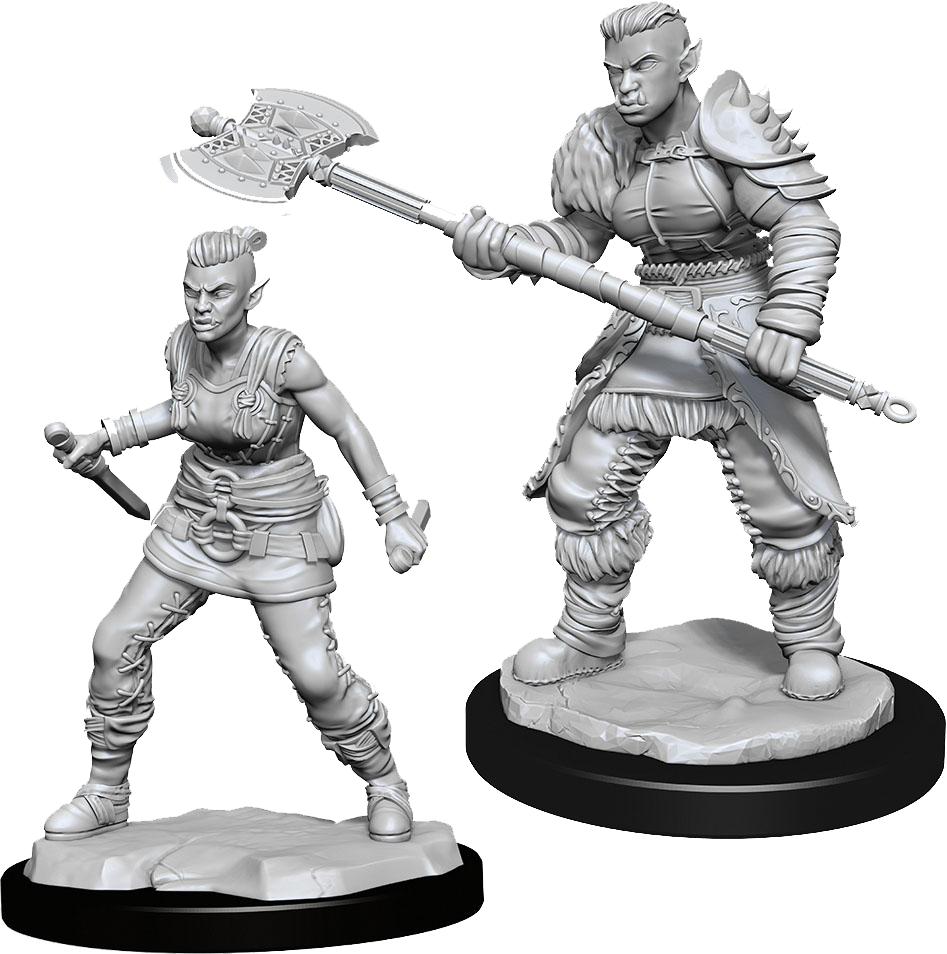 Dungeons & Dragons Nolzur's Marvelous Unpainted Miniatures: W13 Orc Barbarian Female