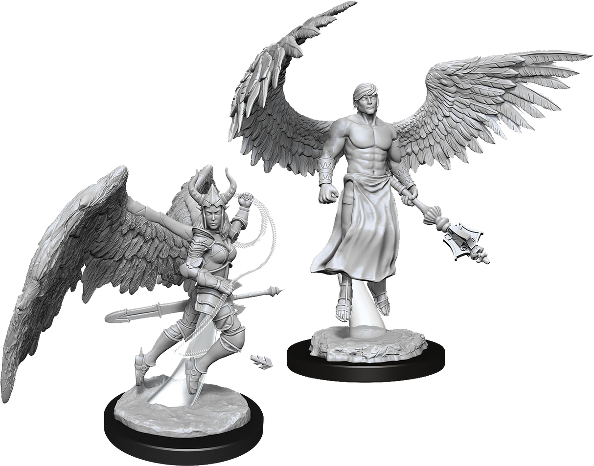 Dungeons & Dragons Nolzur's Marvelous Unpainted Miniatures: W13 Deva & Erinyes