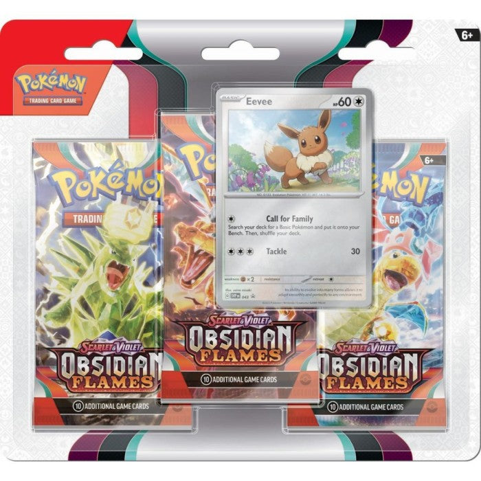 Pokemon TCG: Scarlet & Violet - Obsidian Flames Three-Booster Blister