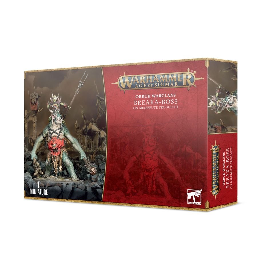 Warhammer Age of Sigmar: Orruk Warclans - Breaka-Boss on Mirebrute Troggoth