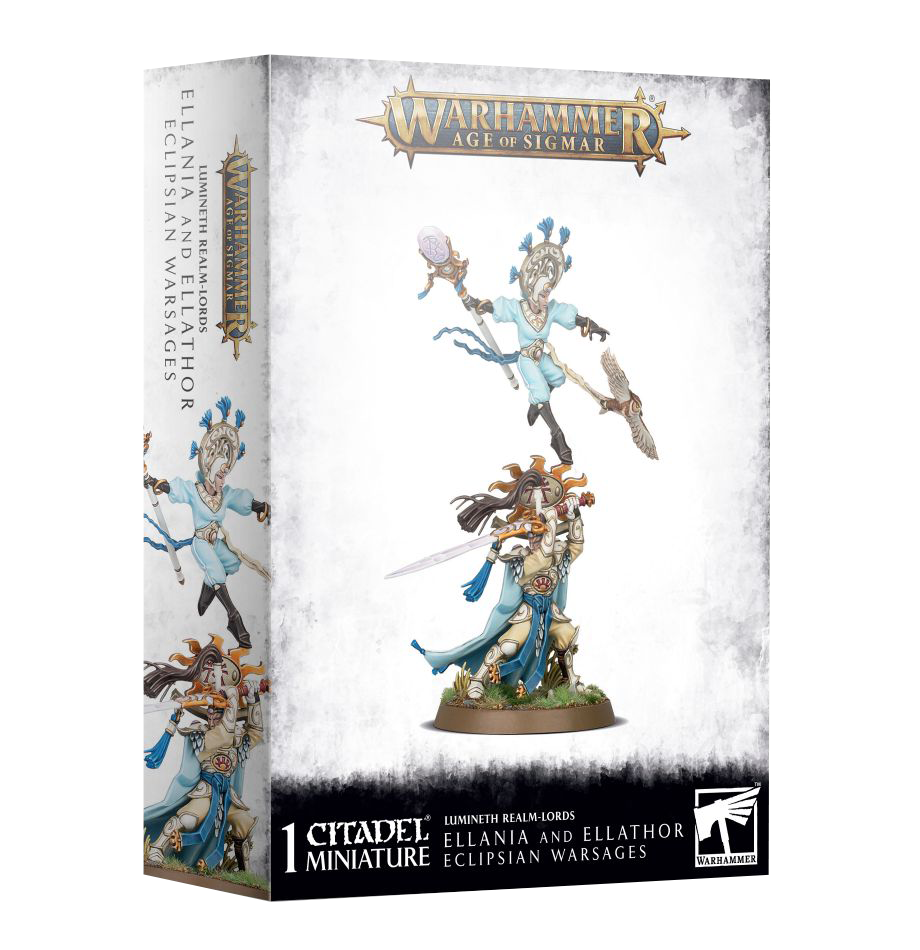 Warhammer Age of Sigmar: Lumineth Realm-Lords - Ellania & Ellathor Eclipsian Warsages