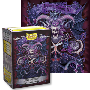 Dragon Shields: (100) Brushed Art Sleeves - Saturion Coat of Arms