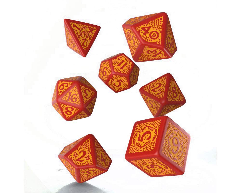 Dragon Slayer Dice Set Red/Orange