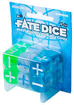 Fate Core RPG: Fate Dice - Frost (12)