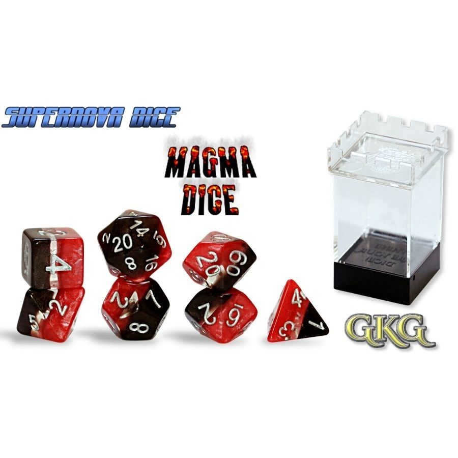Gate Keeper Dice: Supernova Magma 7 Die Set