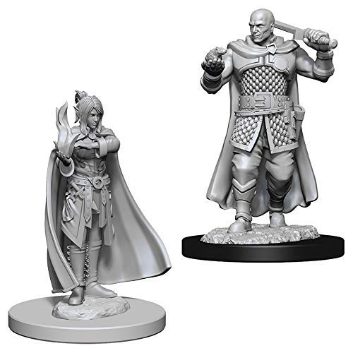 Dungeons & Dragons Nolzur`s Marvelous Unpainted Miniatures: W8 Human Ranger & Moon Elf Sorcerer
