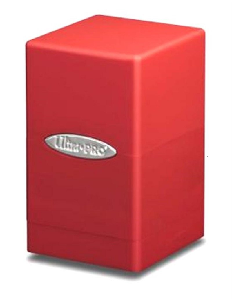 Satin Tower Deck Box: Red