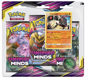 Pokemon TCG: Sun & Moon Unified Minds Three Booster Blister