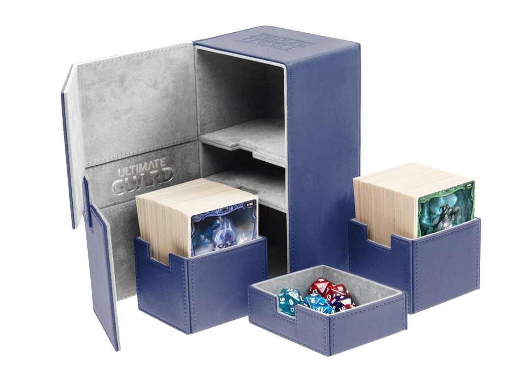 Ultimate Guard Twin Flip 'n' Tray 200+ Standard Size Blue