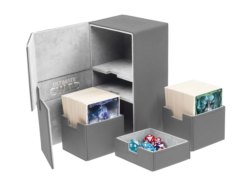 Ultimate Guard Twin Flip 'n' Tray 200+ Standard Size Grey