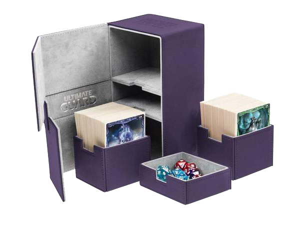 Ultimate Guard Deck Case Twin Flip N Tray 160+ Standard Xenoskin Purple