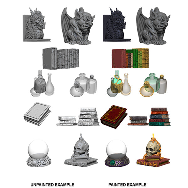 WizKids Deep Cuts Unpainted Miniatures: Wave 5- Wizards Room