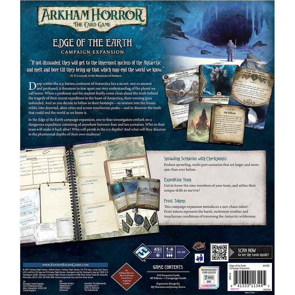 Arkham Horror LCG: At the Edge of the Earth Campaign Box