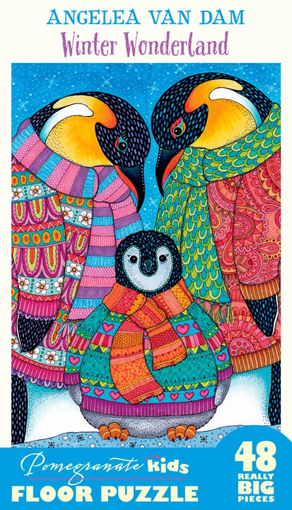 Pomegranate Artpiece Puzzle: Floor Puzzle - Angelea Van Dam: Winter Wonderland