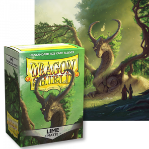 Dragon Shields: (100) Matte Lime