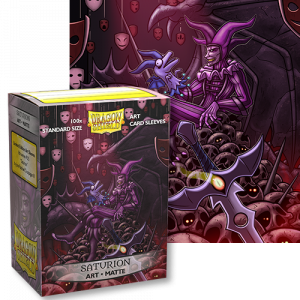 Dragon Shields: (100) Matte Art Sleeves - Saturion Portrait