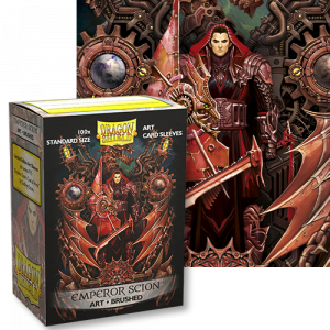 Dragon Shields: (100) Brushed Art Sleeves - Emperor Scion Coat of Arms