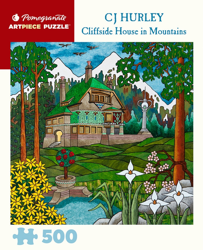 Pomegranate Artpiece Puzzle: 500 Pieces - CJ Hurley - Cliffside House