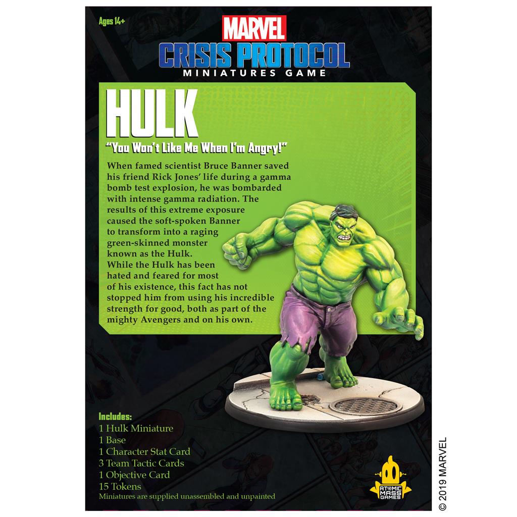 Marvel Crisis Protocol: Hulk Character Pack