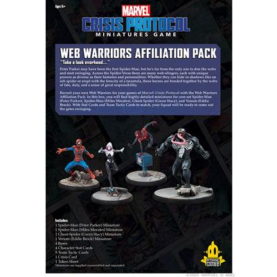 Marvel Crisis Protocol: Web Warriors Affiliation Pack