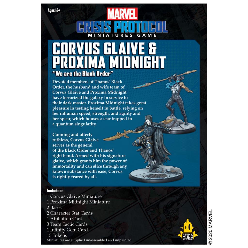 Marvel Crisis Protocol: Corvus Glaive and Poxima