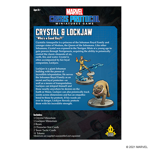 Marvel Crisis Protocol: Crystal and Lockjaw