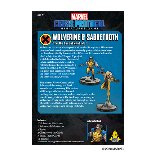 Marvel Crisis Protocol: Wolverine and Sabretooth