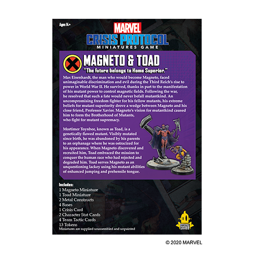 Marvel Crisis Protocol: Magneto & Toad