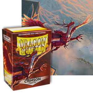 Dragon Shields: (100) Matte Crimson