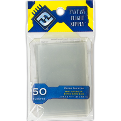 Mini American Board Game Sleeves (50) (Yellow)