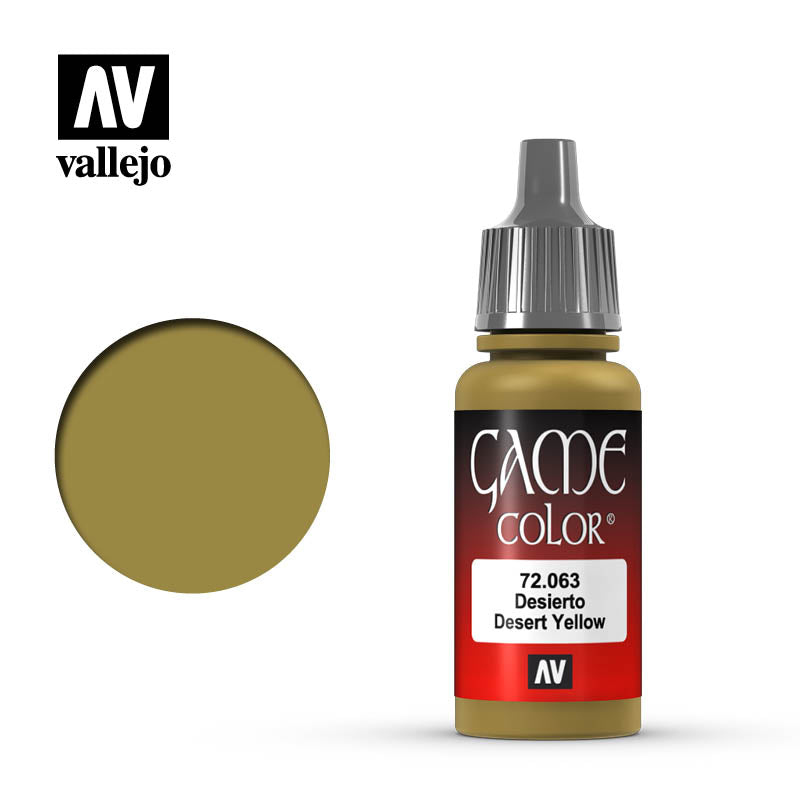Vallejo Game Color: Desert Yellow (17ml)
