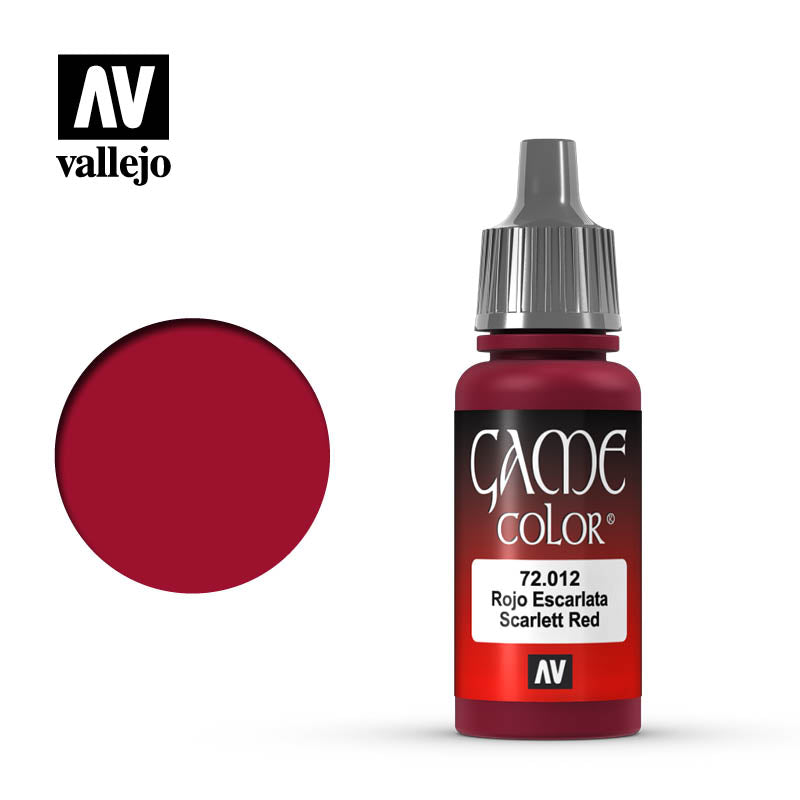 Vallejo Game Color: Scarlet Red (17ml)