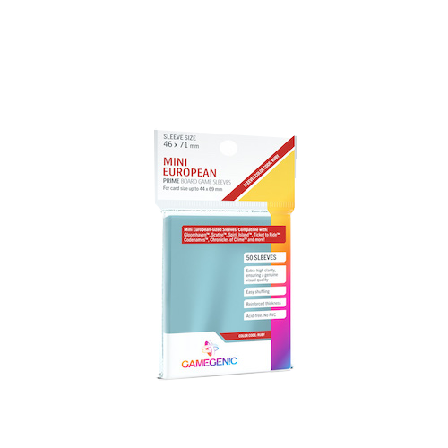 Gamegenic: Prime Mini European-Sized Sleeves 46 x 71 mm