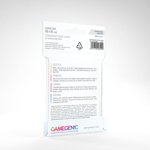 Gamegenic: Matte Standard Card Game Sleeves 66 x 91 mm