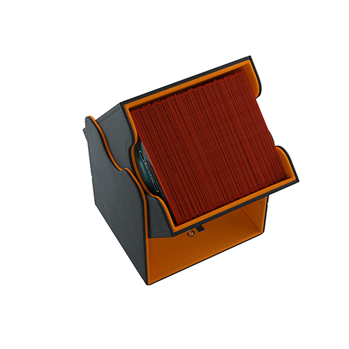 Squire 100+ Card Convertible Deck Box: XL Black/Orange (2021 Edition)