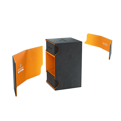 Watchtower 100+ XL Card Convertible Deck Box: Black/Orange (2021 Edition)