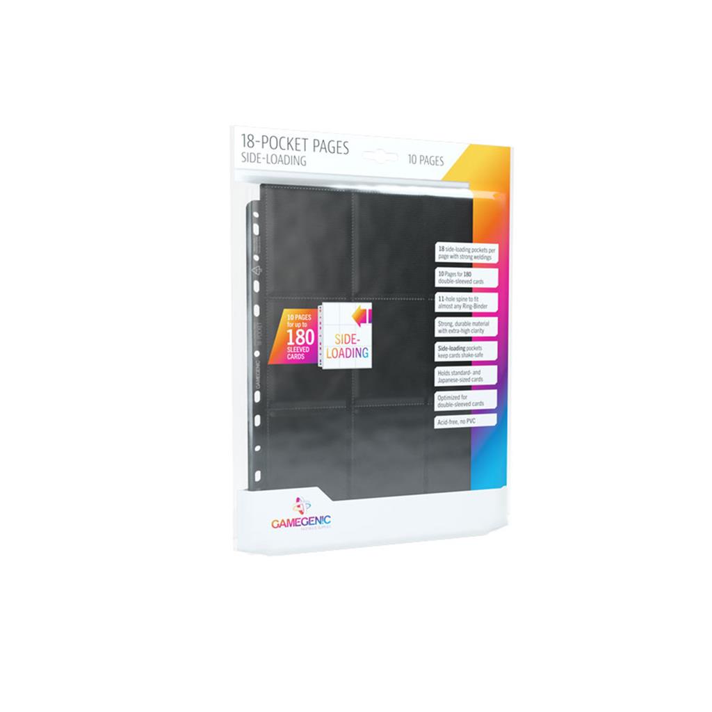 Sideloading 18-Pocket Pages - 10 pack - Black