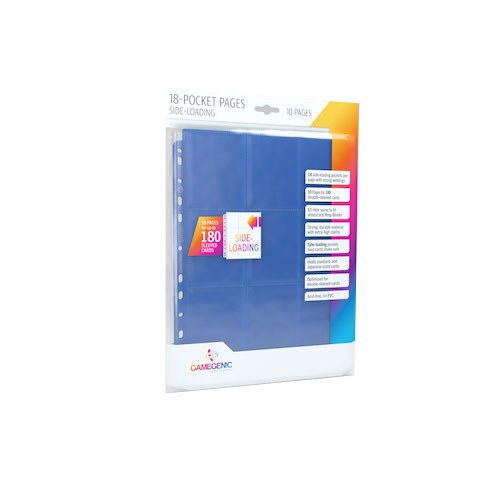 Sideloading 18-Pocket Pages - 10 pack - Blue