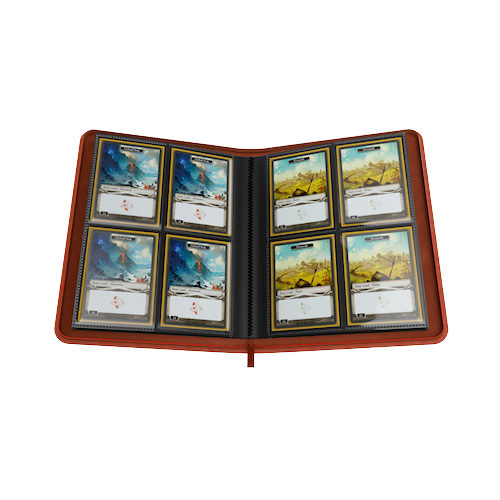 Zip-Up Album 8-Pocket: Red