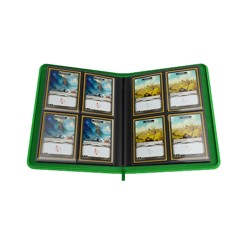 Zip-Up Album 8-Pocket: Green